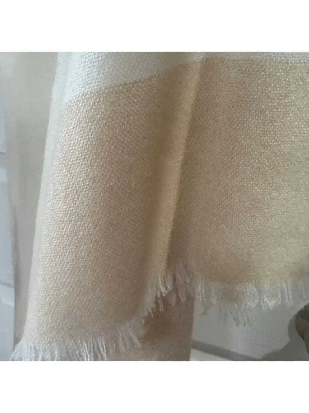 Oversized Scarf/Wrap. Cream & Beige